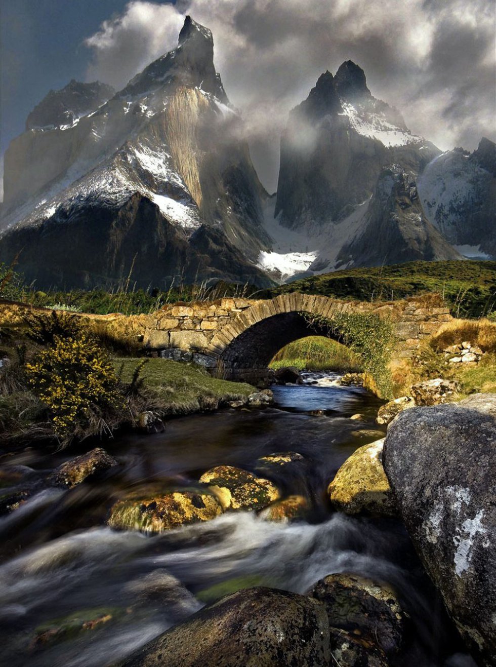 Mountain Stream in Torres del Paine, Chile