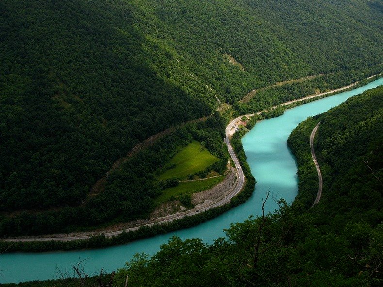 Soca River , Slovenia