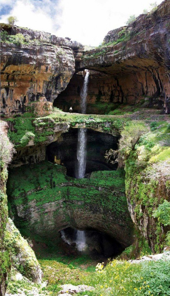 Baatara Gorge Waterfall, Tannourine, Lebanon