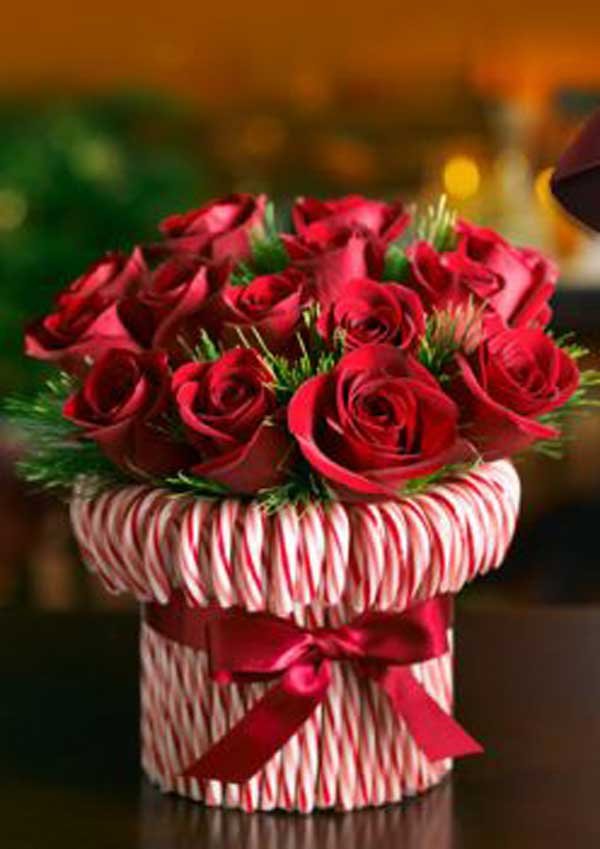 easy christmas floral centerpieces