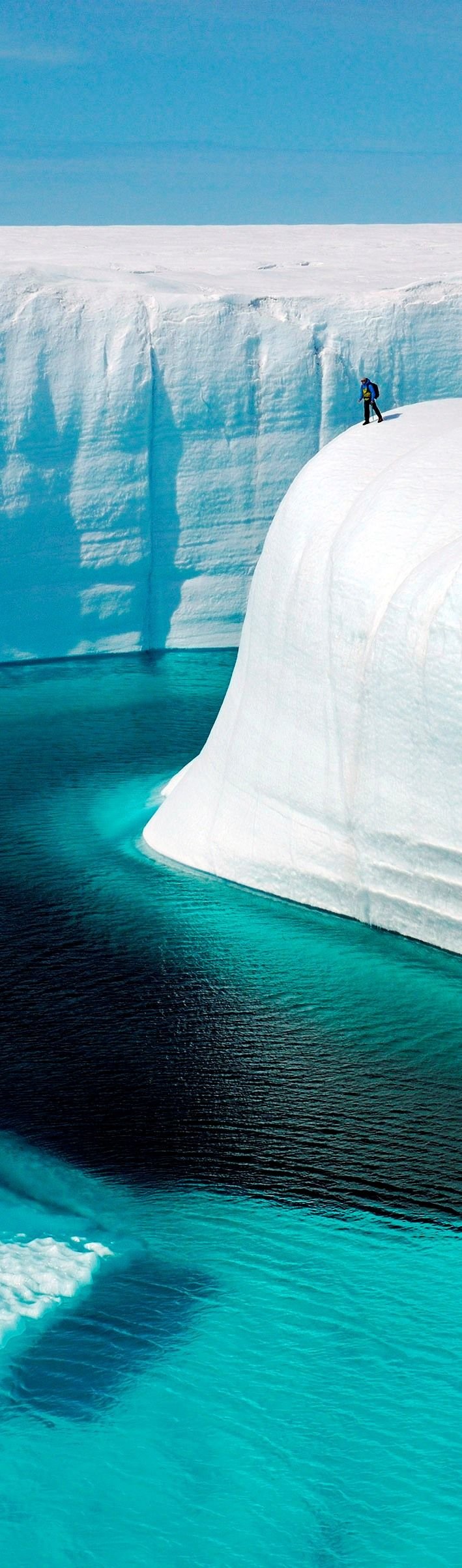Great Ice Canyon in Iceland