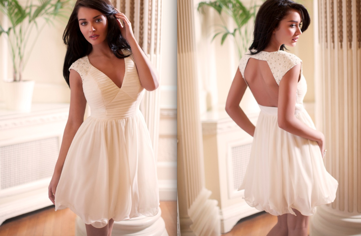 Classy White Dresses For Christmas Eve Party