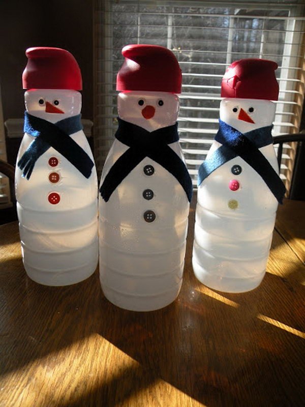 snowmen coffee creamer containers