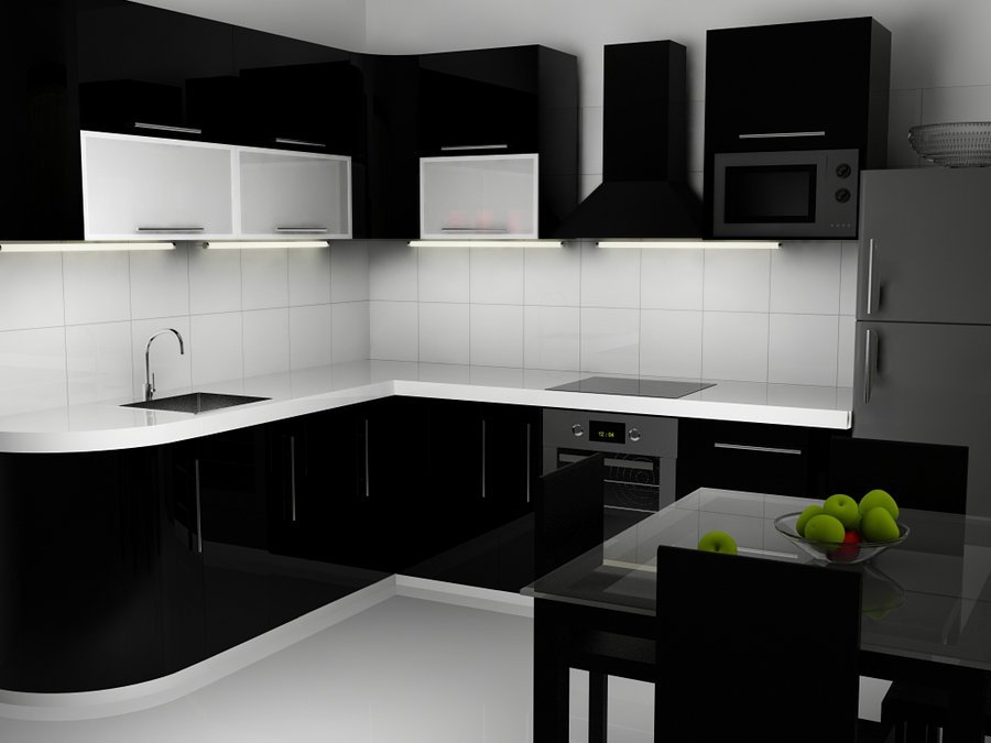 30 Monochrome Kitchen Design Ideas