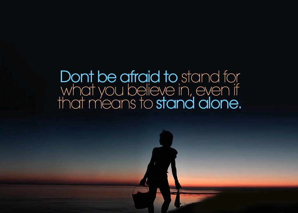 standing alone quotes 5
