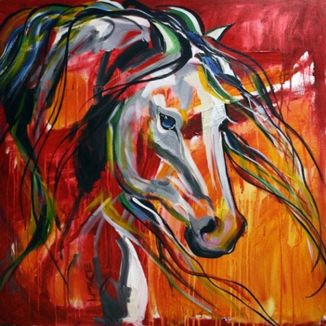 Equine Art Modern Horse
