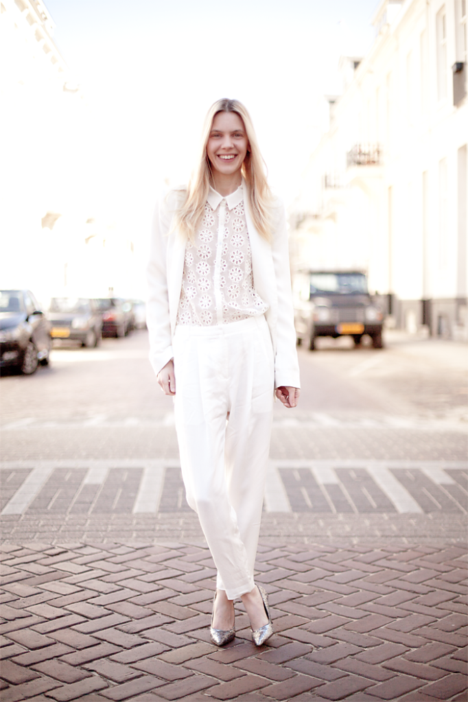 all white chic outfits
