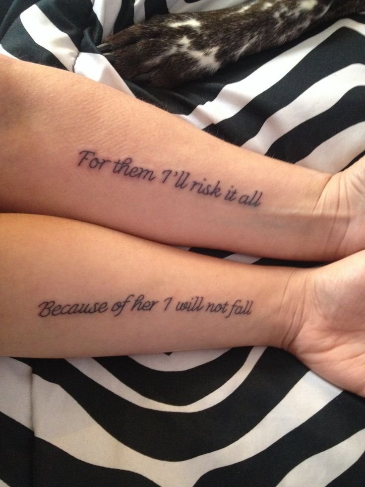 Mother Daughter Tattoo Design