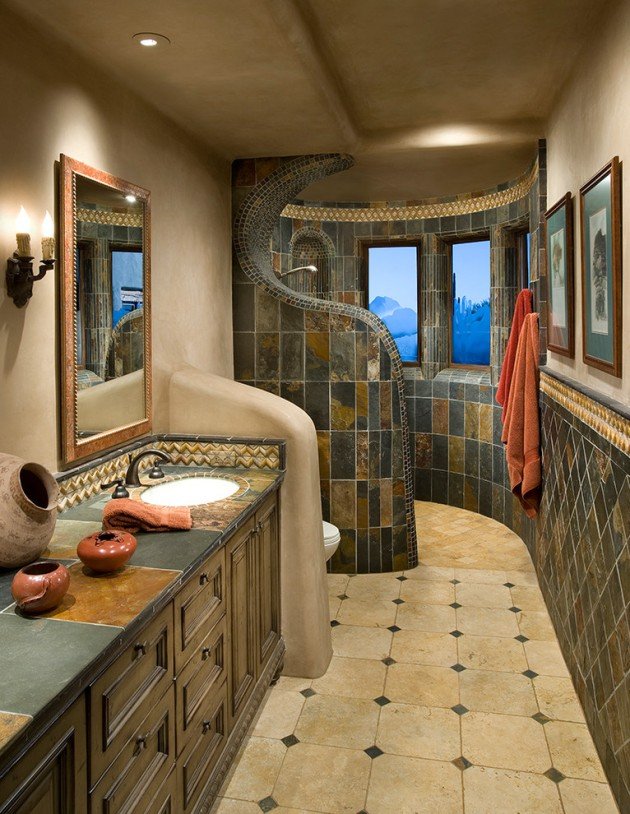 25 Southwestern Bathroom Design Ideas
