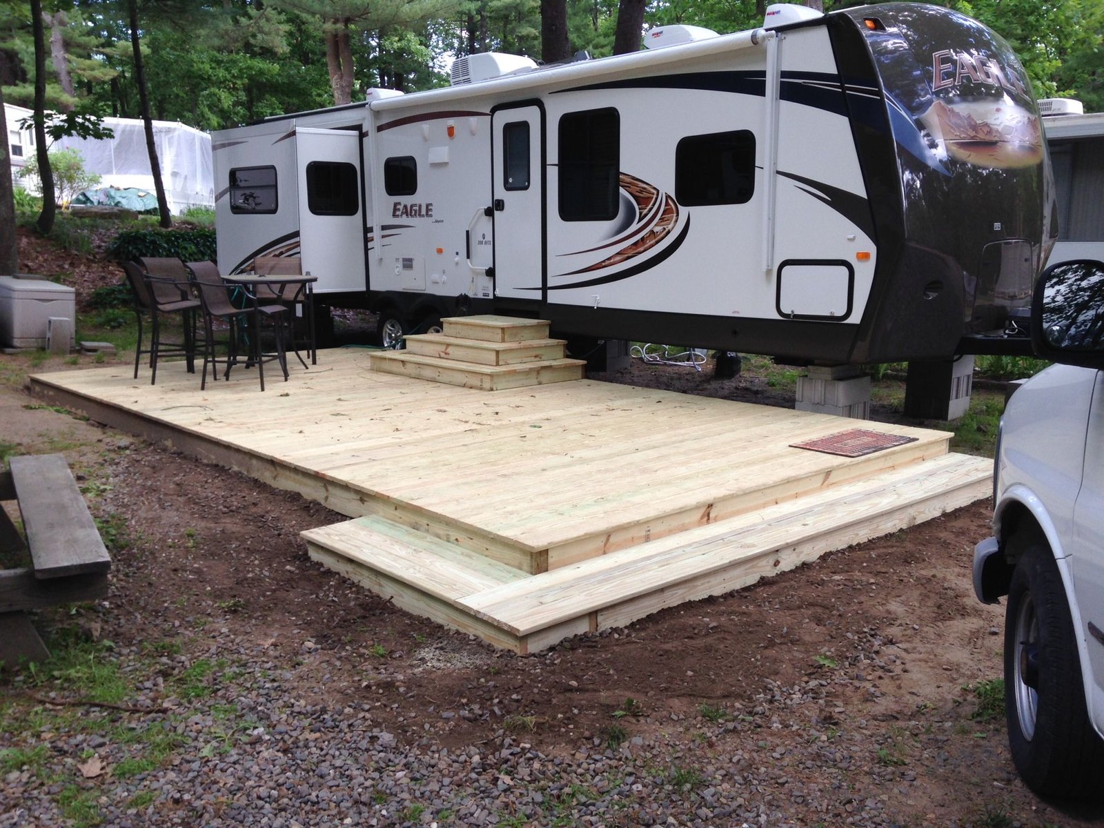 travel trailer pad ideas