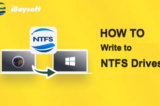 How to Write to NTFS Drives on Mac with iBoysoft NTFS for Mac?