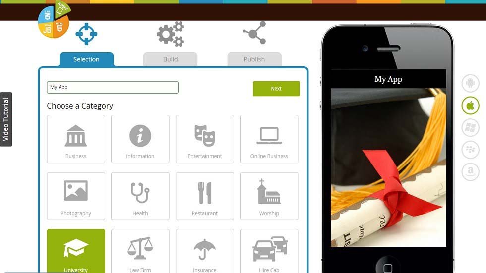 Appy Pie App Builder