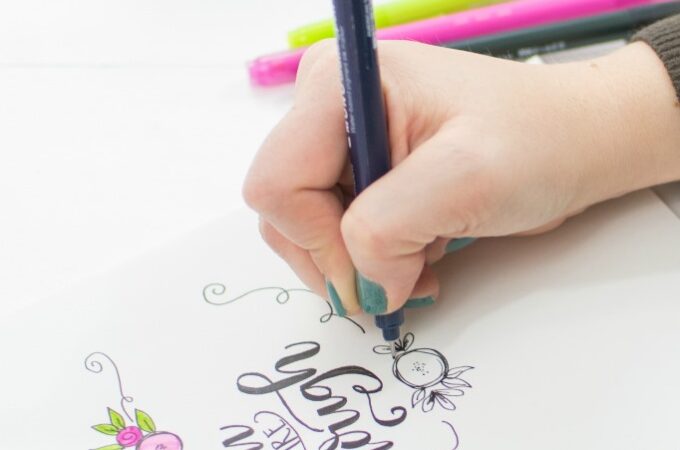 Want to Sketch Your Own Ribbon Letter