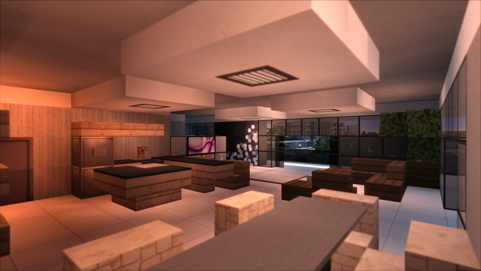 minecraft interior design idea kitchen