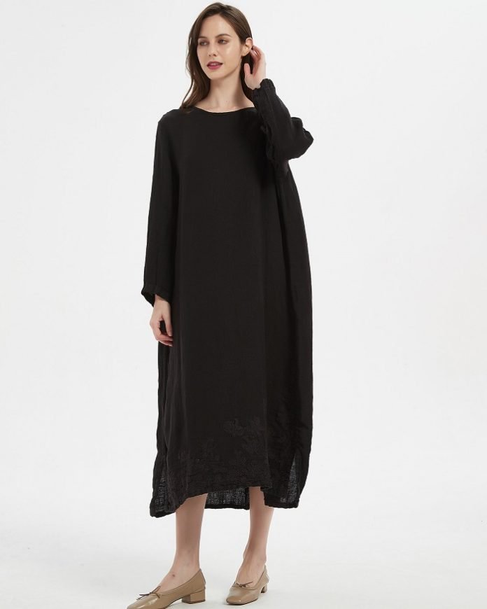 Embroidered linen dresses Embroidered linen dresses