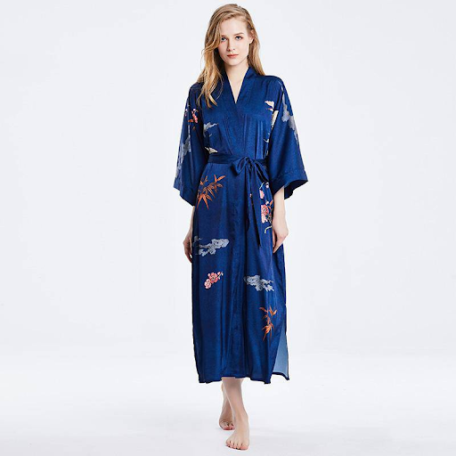 Women’s Luxury Silk Kimono Robe: Top Skin Benefits, Long Style and Pure Silk Robes