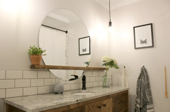 How Can a Mirror with a Shelf Transform Your Small Space?