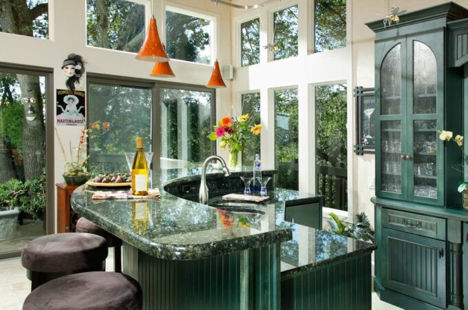 Try Green Cabinets For The New Kitchen Remodelling