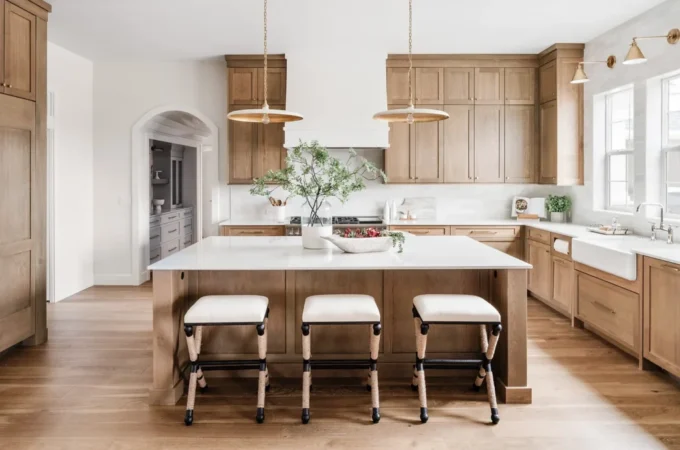 Embracing Nature Palette The Revival of Natural Wood Kitchen Cabinets