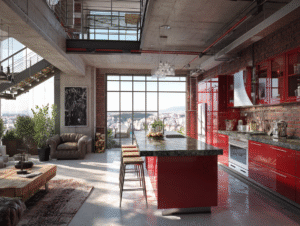 Red Kitchen Cabinets A Character Will Stand Out in Any Room
