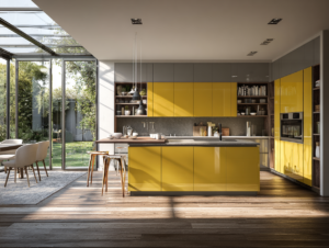 Do Yellow Kitchen Cabinets Work in Small Kitchens